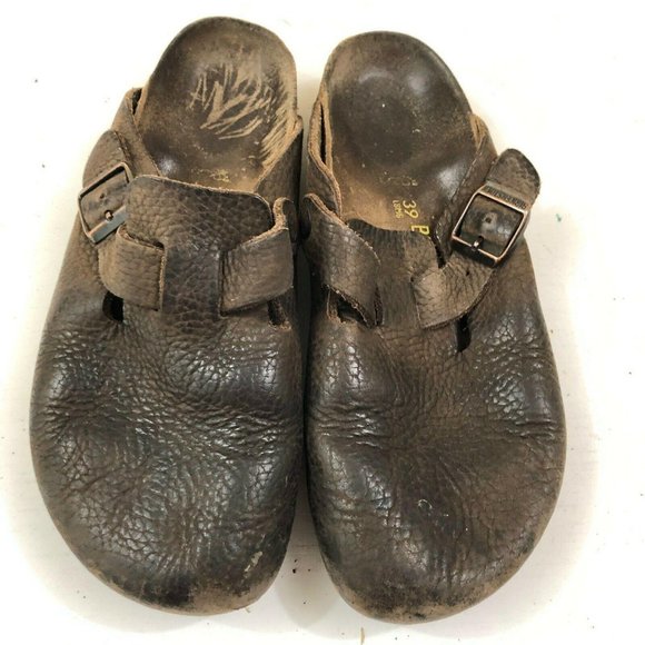 Birkenstock Shoes - Birkenstock Slip-on Shoes with Strap Brown